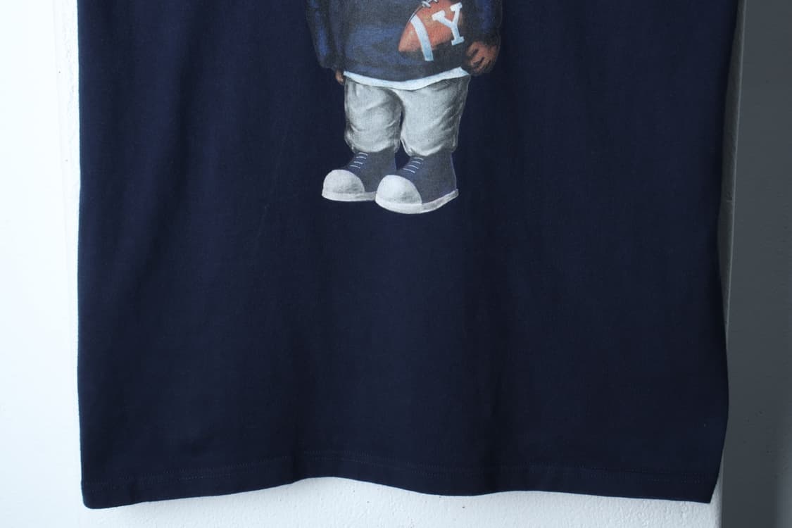 (L-2XL) 예일 반팔 티셔츠 빅로고 네이비 올드스쿨-H31008 상품이미지4