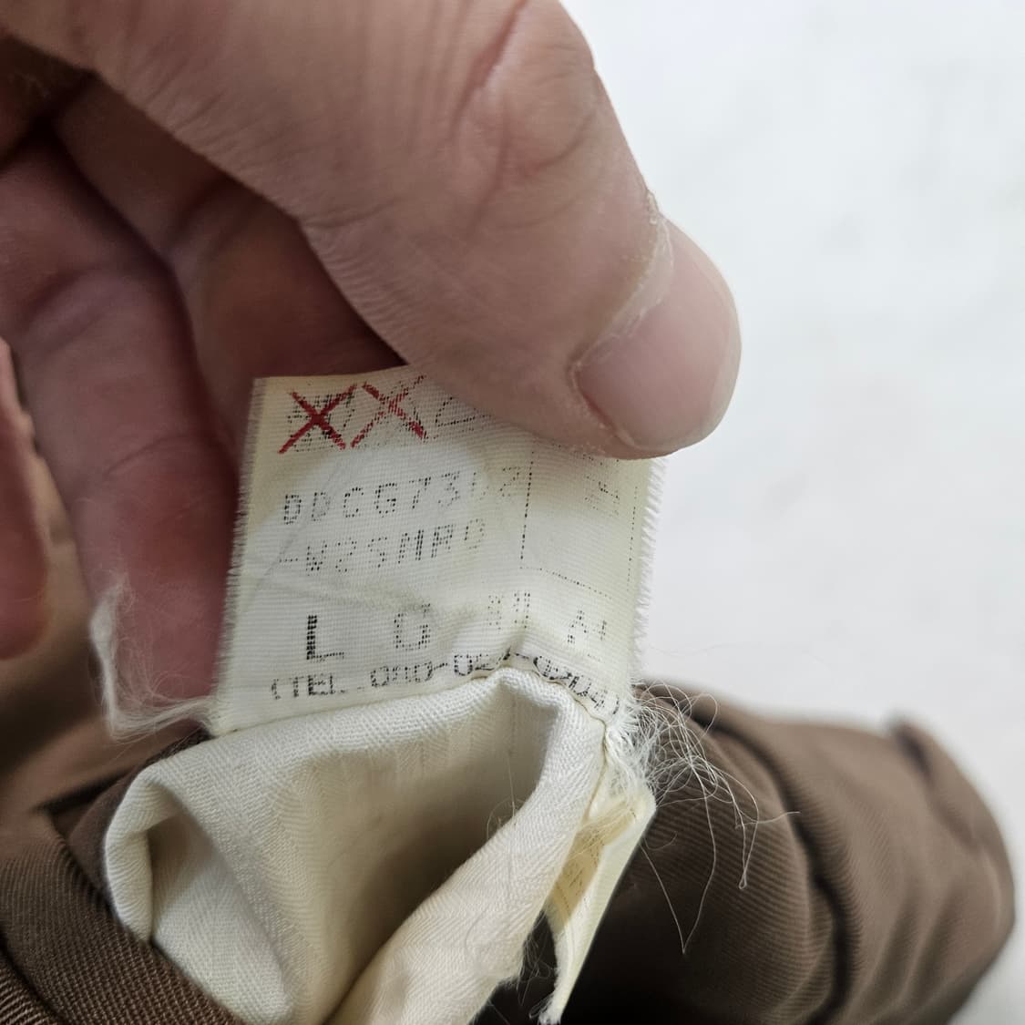 실측확인 닥스 와이드 슬랙스 팬츠 0330Y 상품이미지4