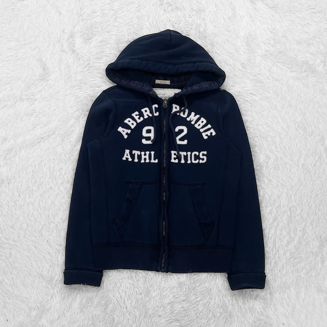 아베크롬비 아치 로고 후드집업 네이비 상품이미지2