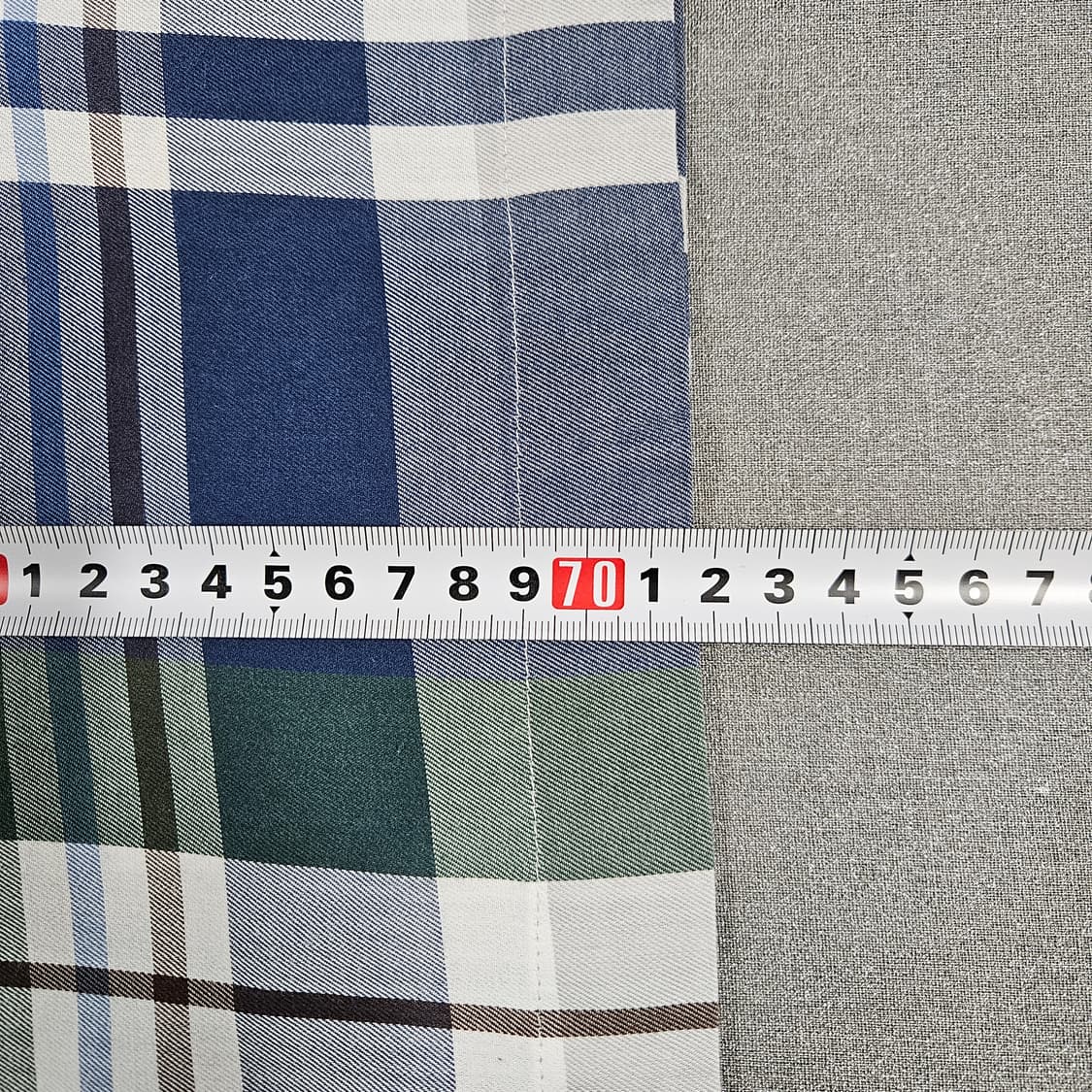 100 닥스 체크셔츠 블루 카키 상품이미지6