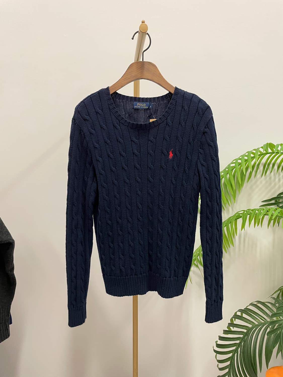 폴로 랄프로렌 케이블 니트 네이비 상품이미지1