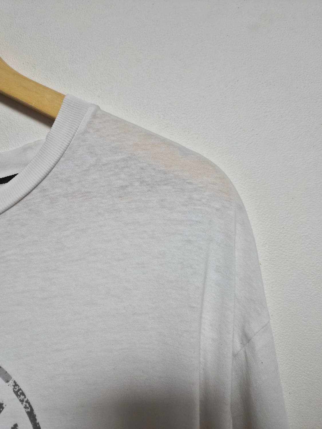 스톤아일랜드 빅로고 화이트 반팔티셔츠 XL - T114 상품이미지3