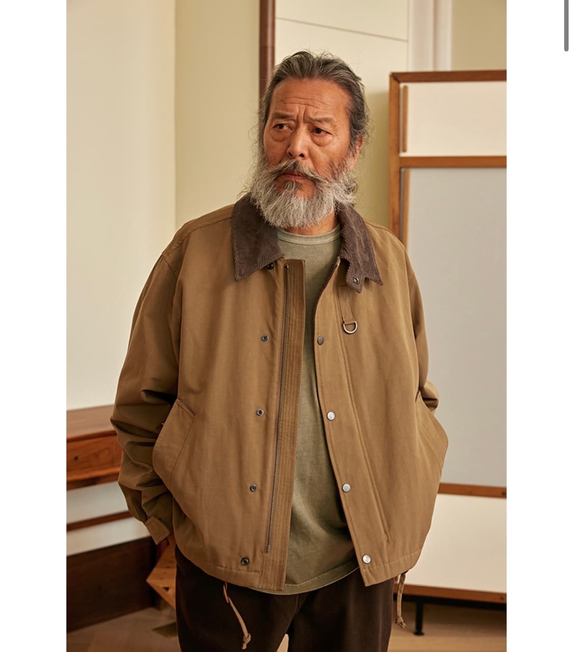 프리즘웍스 헤리티지 헌팅자켓(tan,m) 상품이미지3