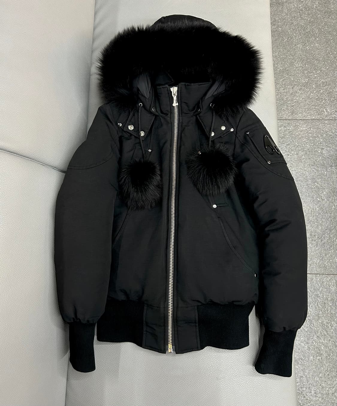 무스너클 데비 봄버 블랙 패딩(S) 상품이미지4