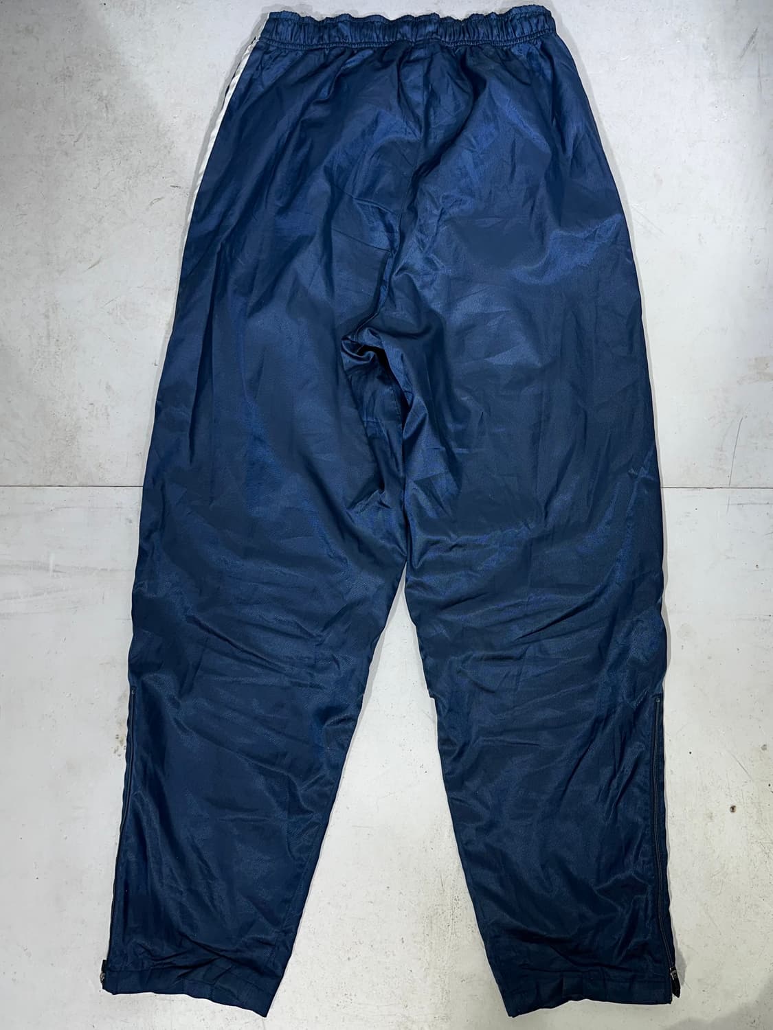 나이키 네이비 와이드 화이트 사이드 라인 트랙 팬츠 댄스 추리닝 바지 L 상품이미지5