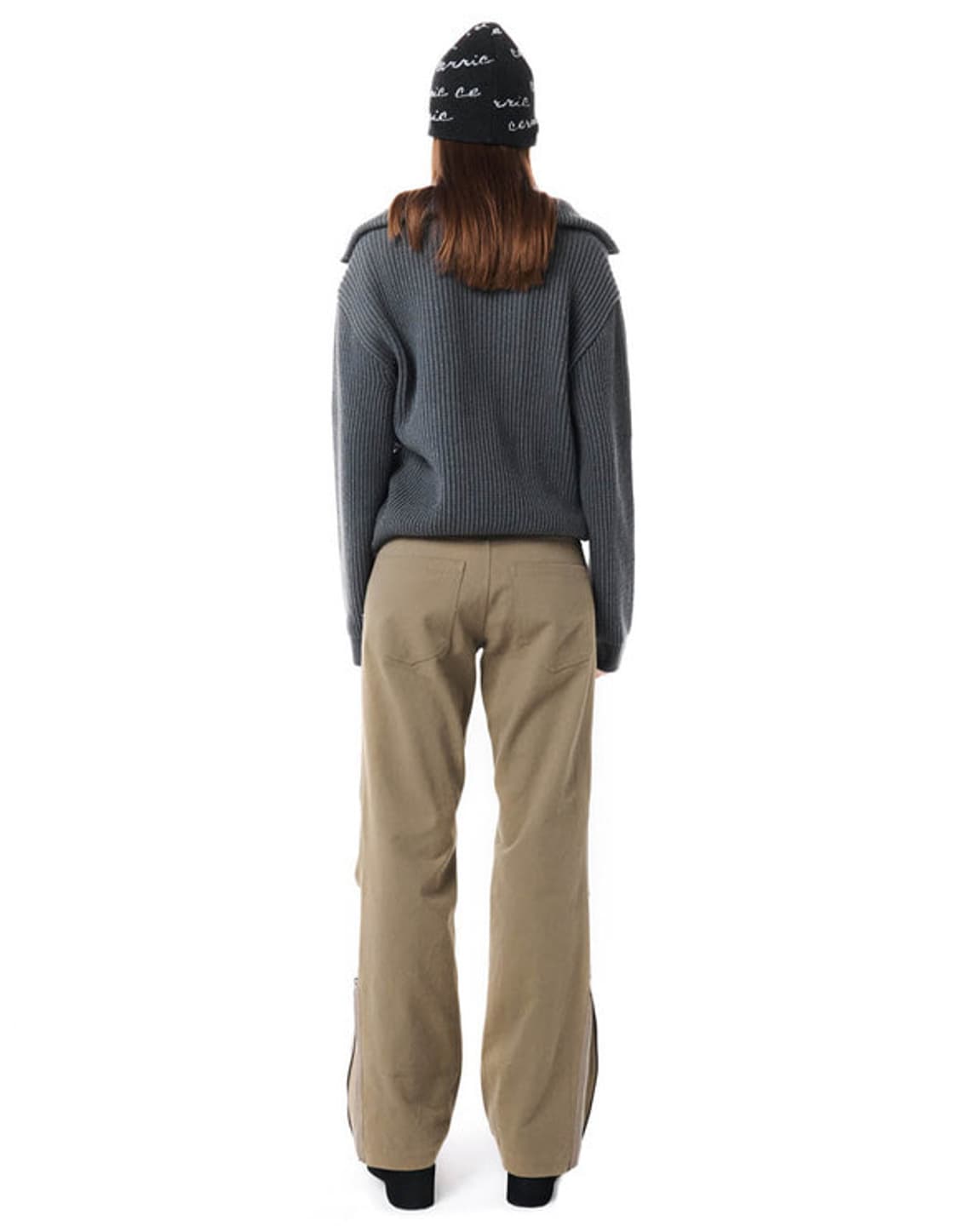 세릭 cerric 카키 카고 부츠컷 팬츠 상품이미지5