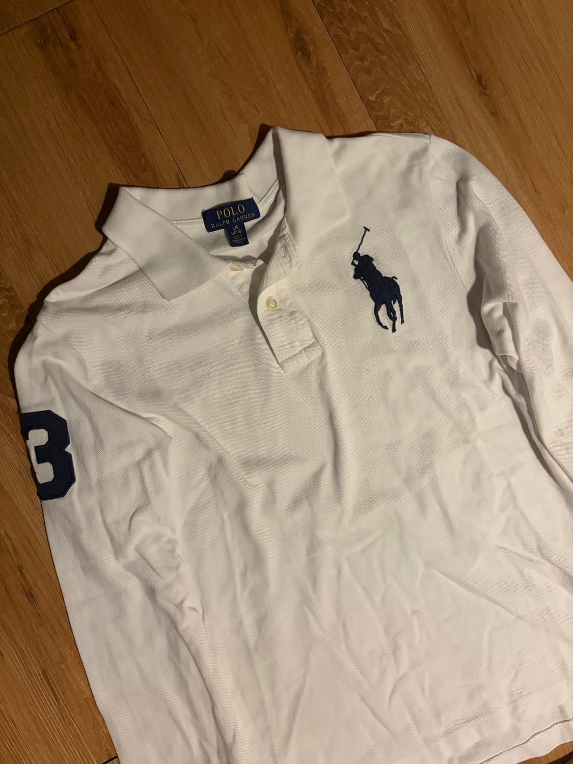 폴로 빅포니 카라티 긴팔 화이트 상품이미지1