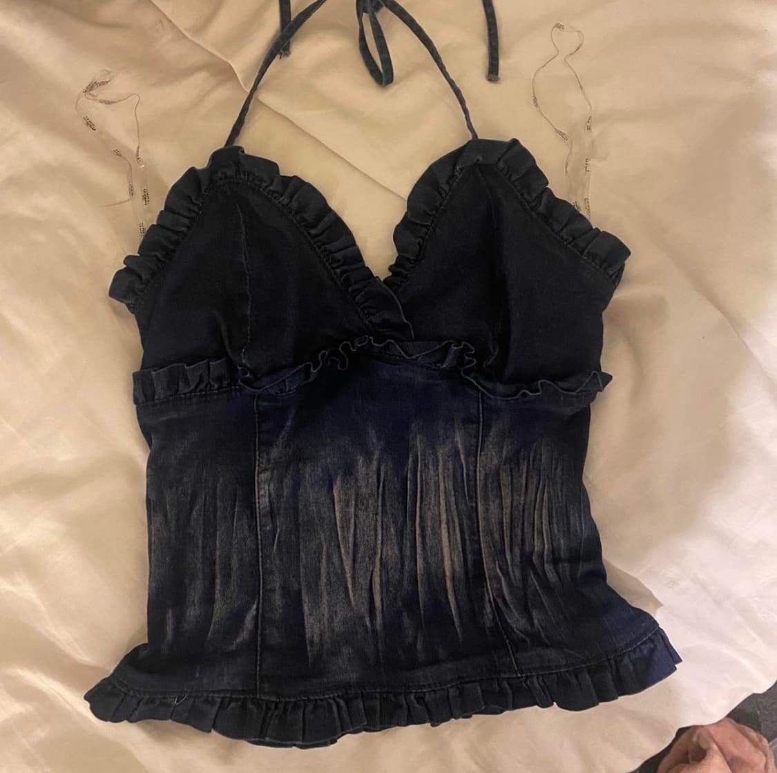 제이디드 런던 데님 홀터넥 탑 상품이미지1