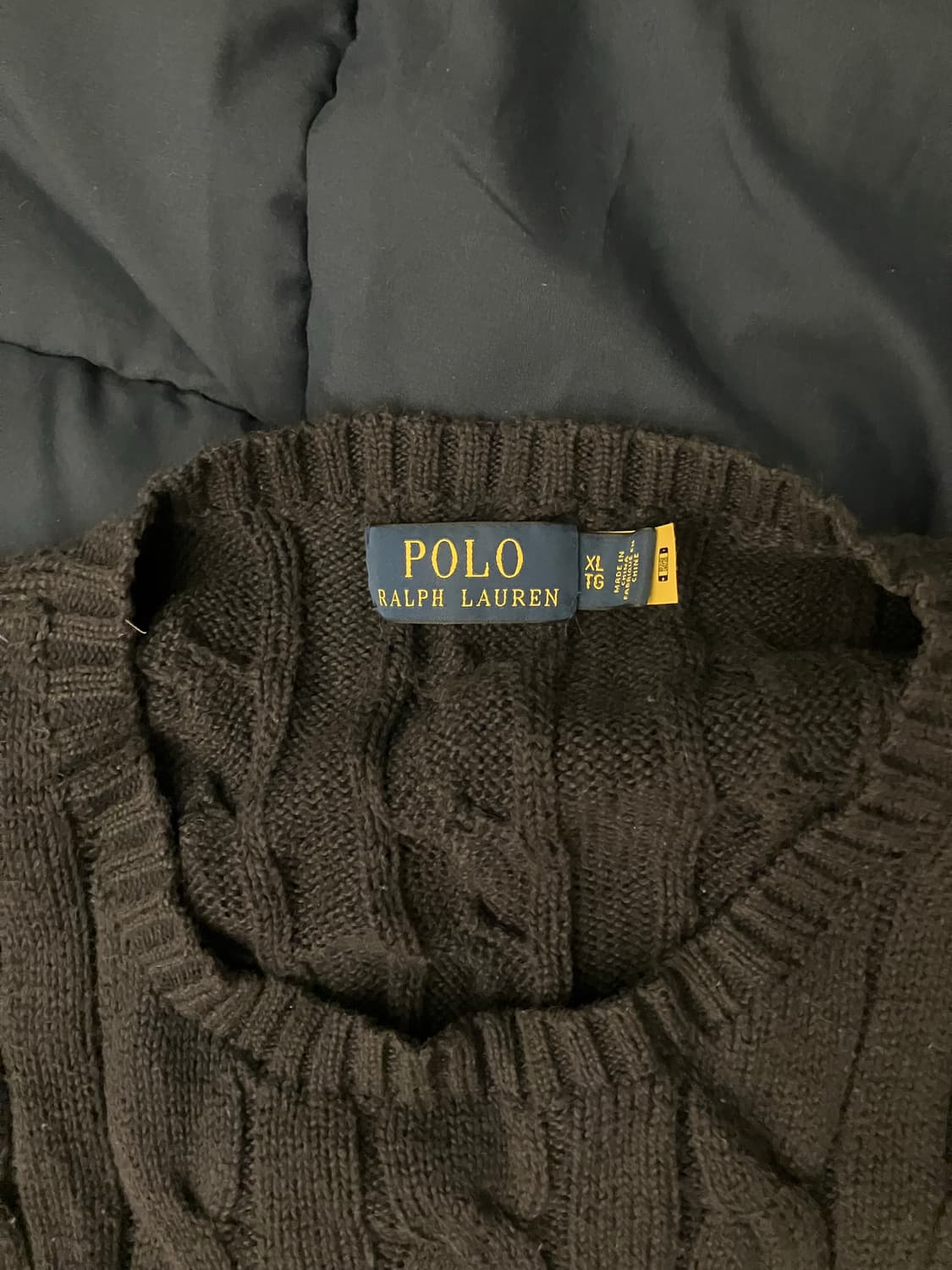 폴로 케이블니트 네이비/레드포니 상품이미지2