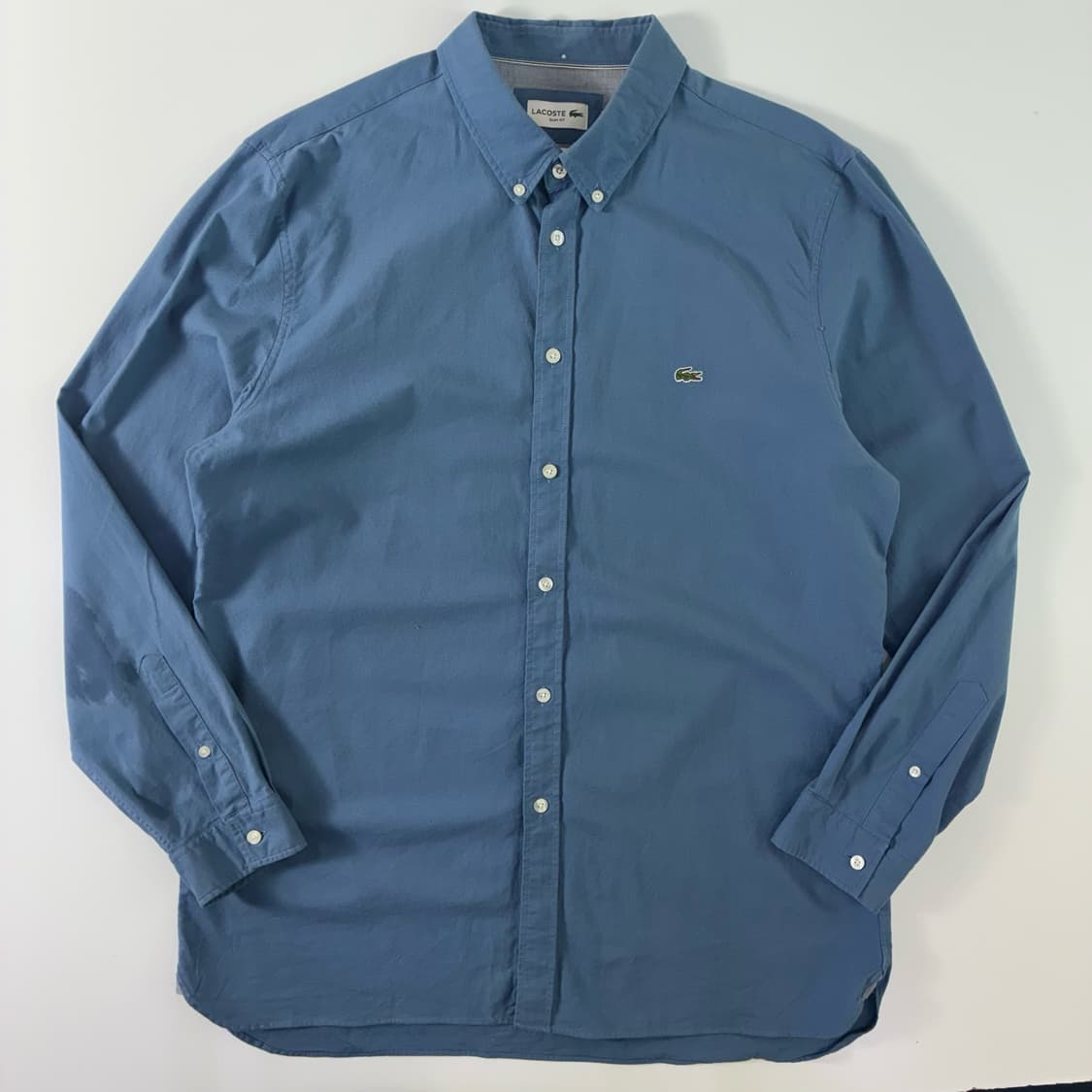 Lacoste  라코스테 코튼 옥스퍼드 솔리드 소라 셔츠  상품이미지1