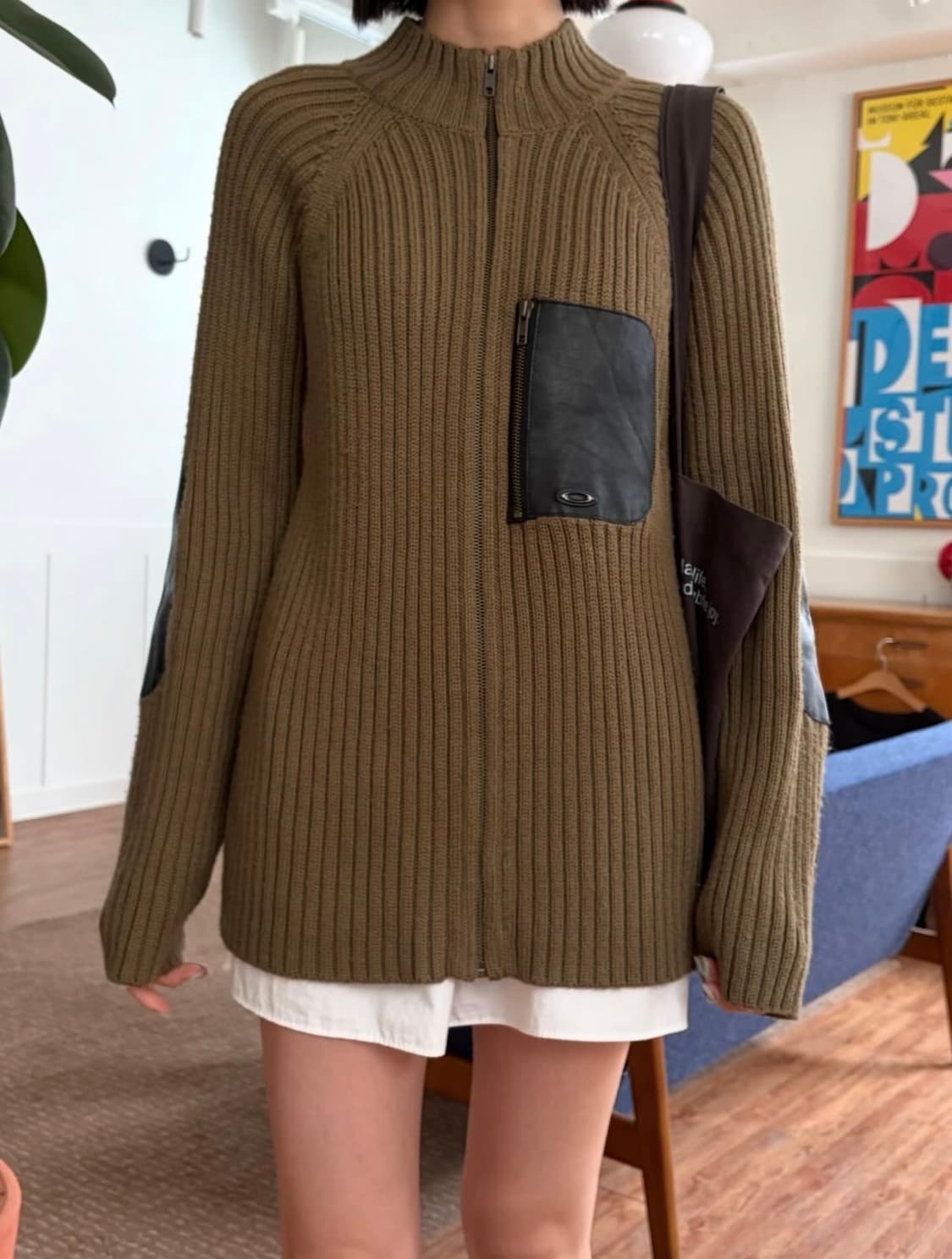 90-00s 오클리 니트 집업 상품이미지5