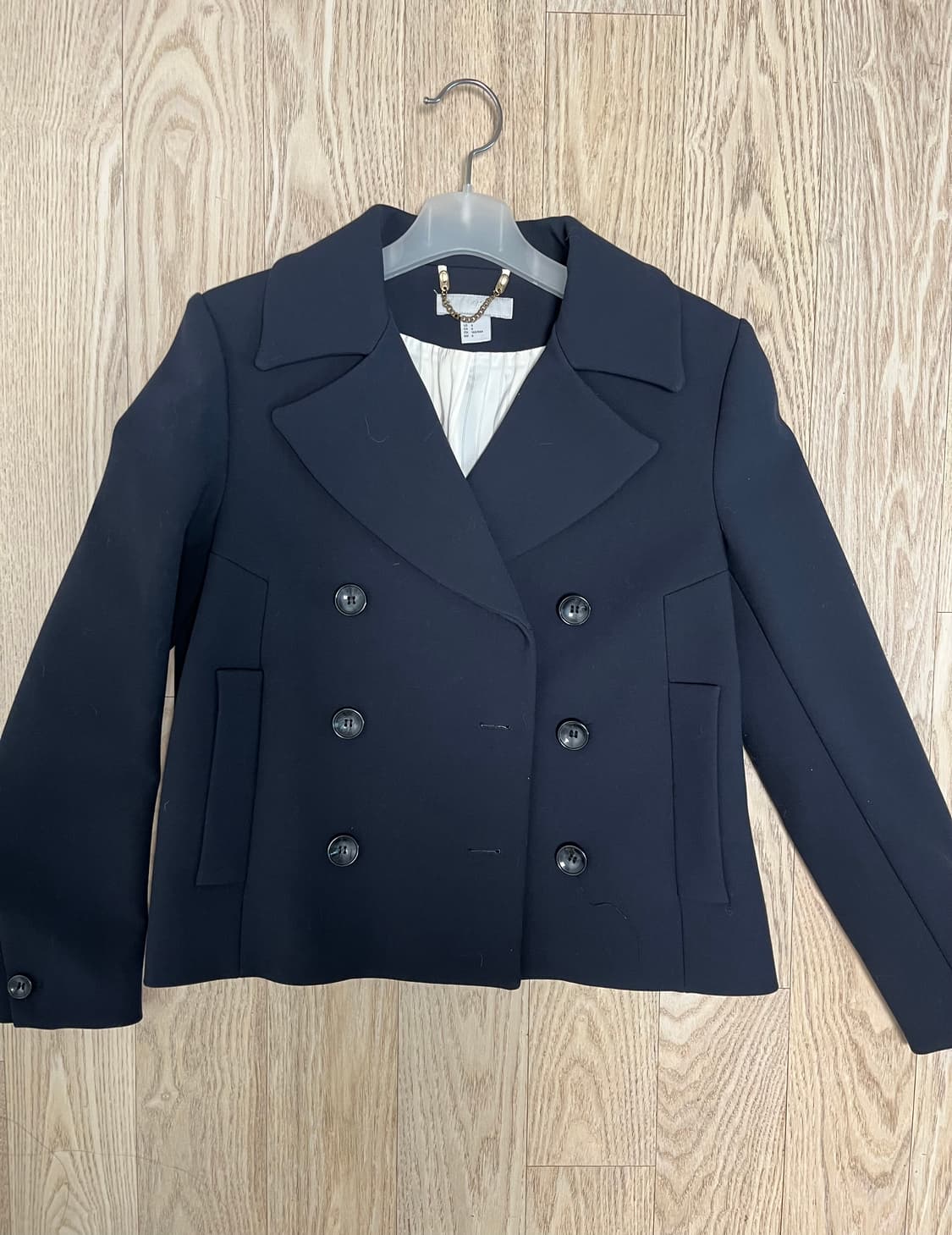 H&M 네이비 더블버튼 자켓 상품이미지1