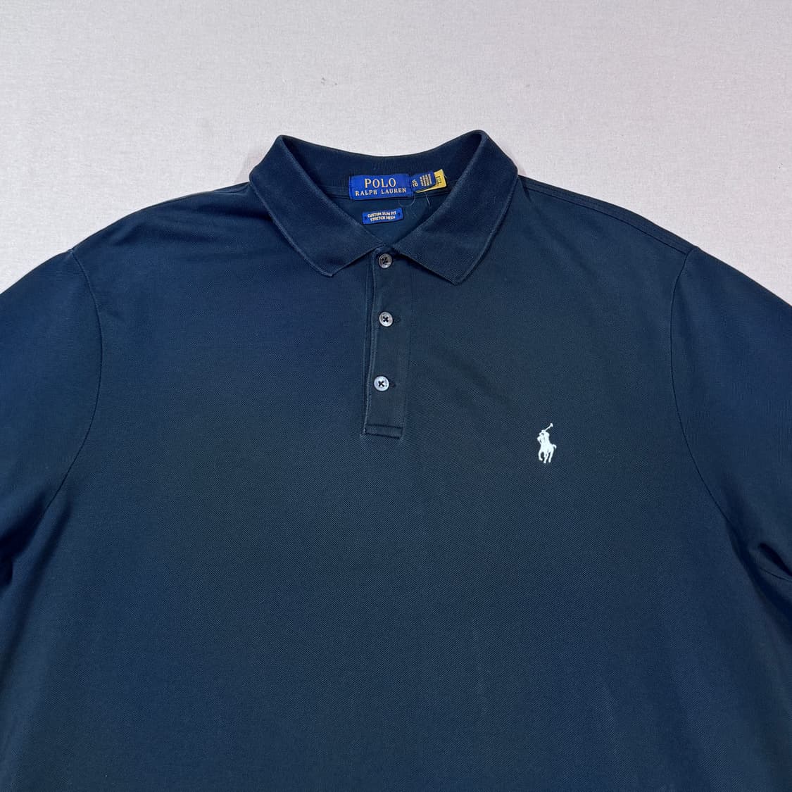 XL) 폴로 랄프로렌 클래식 반팔 카라티 PK 블랙 신형 상품이미지3