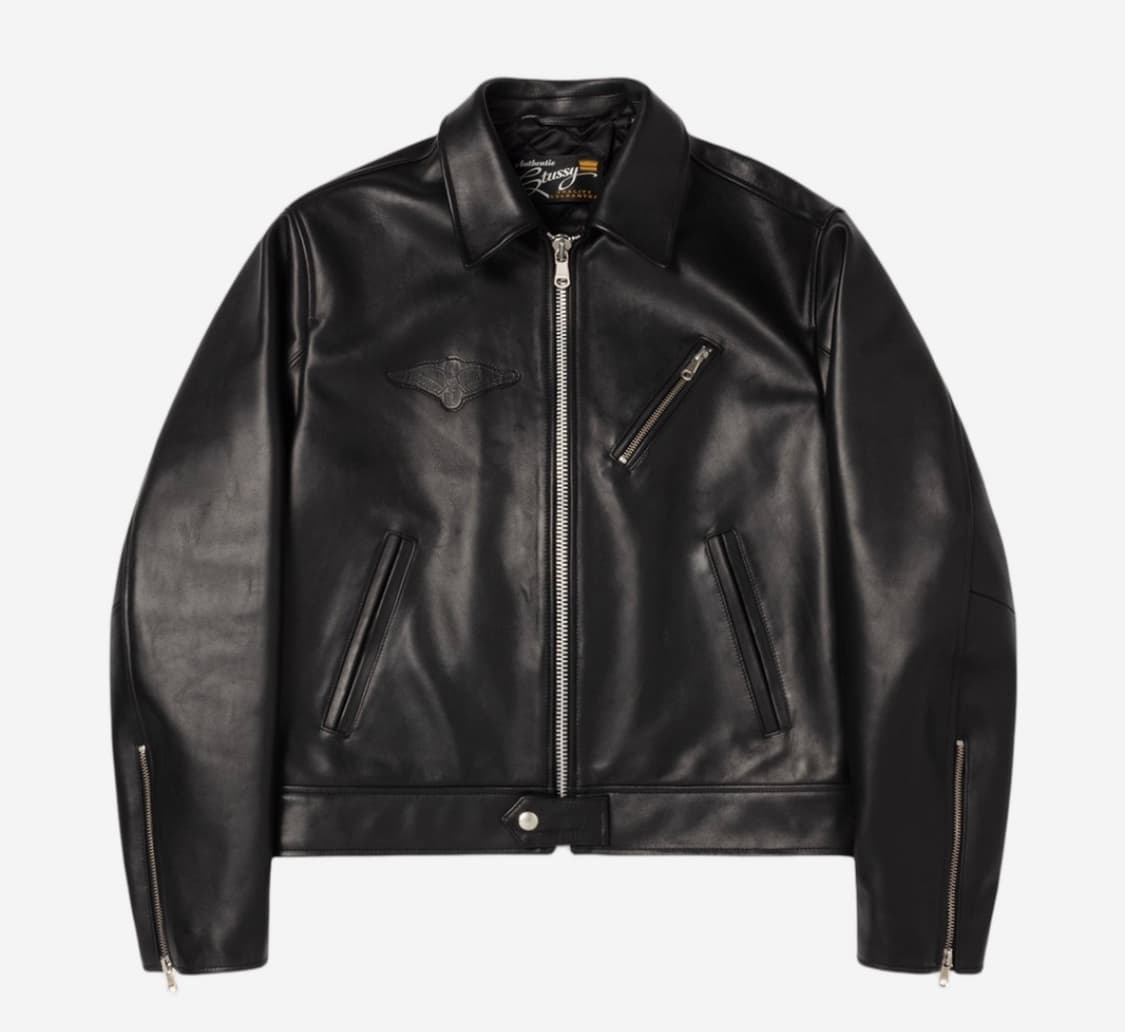 Stussy Biker Jacket Black M사이즈 상품이미지1