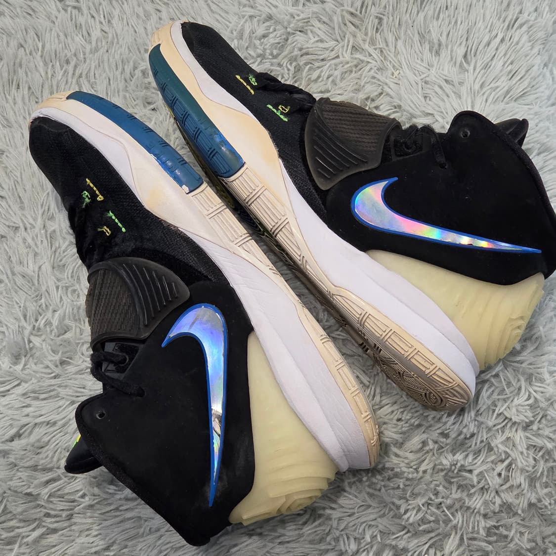 5a-11:나이키 카이리 6 블랙 블루 글로우(245) 상품이미지8