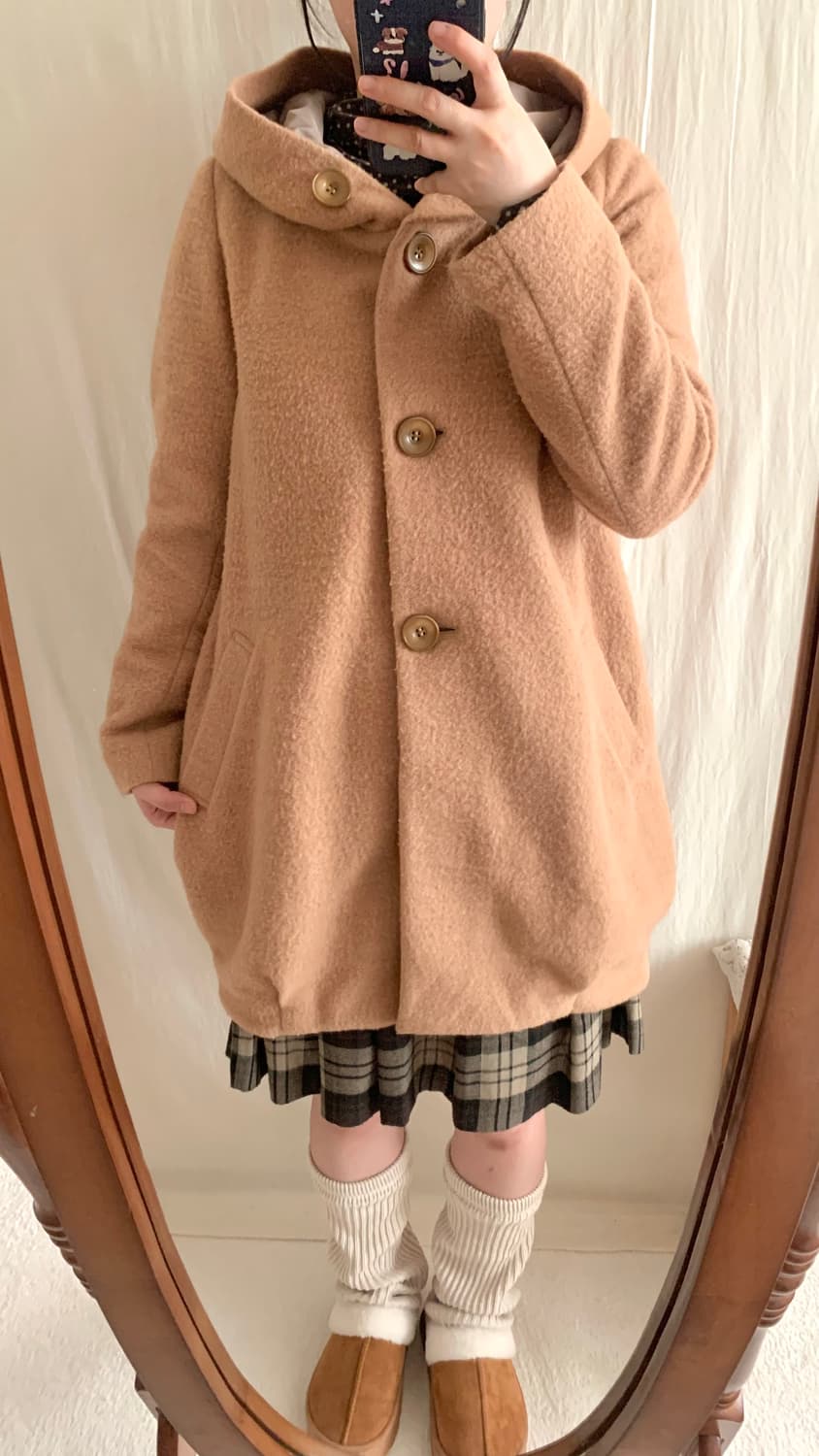 부클 벌룬 후드 코트 상품이미지2