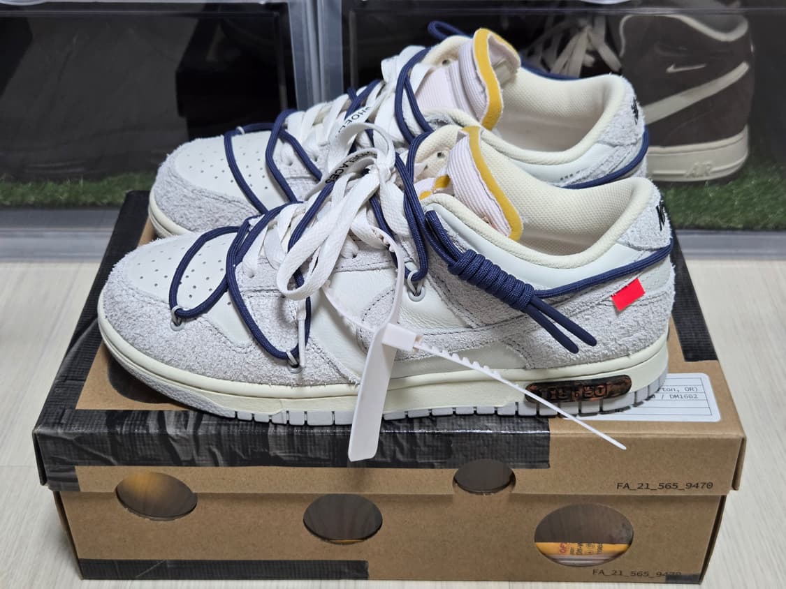 [판매](260)오프화이트 X 나이키 덩크 로우 더 50 - 로트 18 상품이미지1