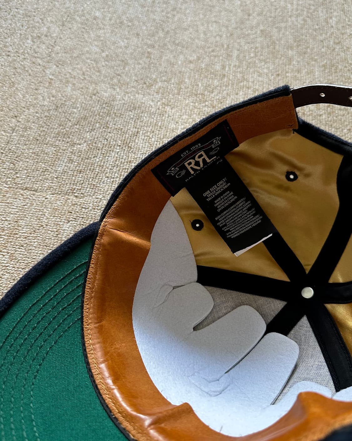 RRL 아플리케 울 블렌드 펠트 볼캡 상품이미지2