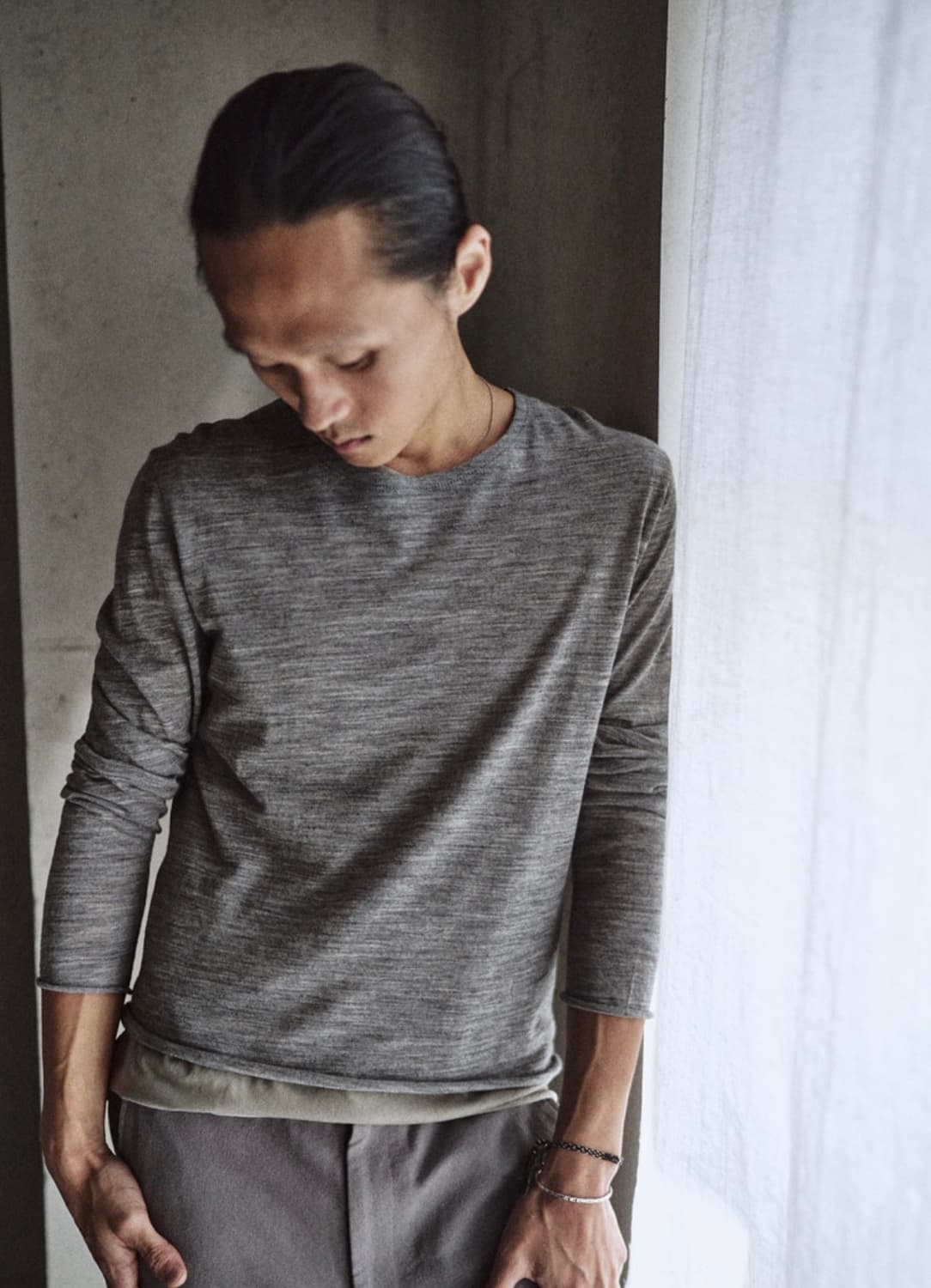 Mono prive textured wool long sleeve  상품이미지1