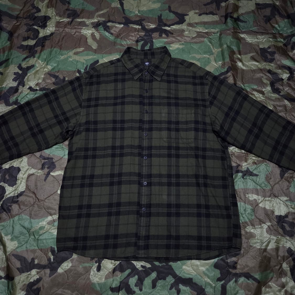 Uniqlo Flannel Check Shirt 유니클로 체크 셔츠 상품이미지2