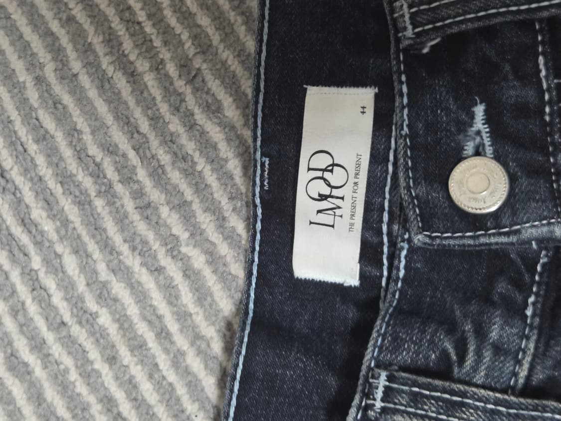 엘무드 슬래시 플레어 데님 트루블루 44 상품이미지3