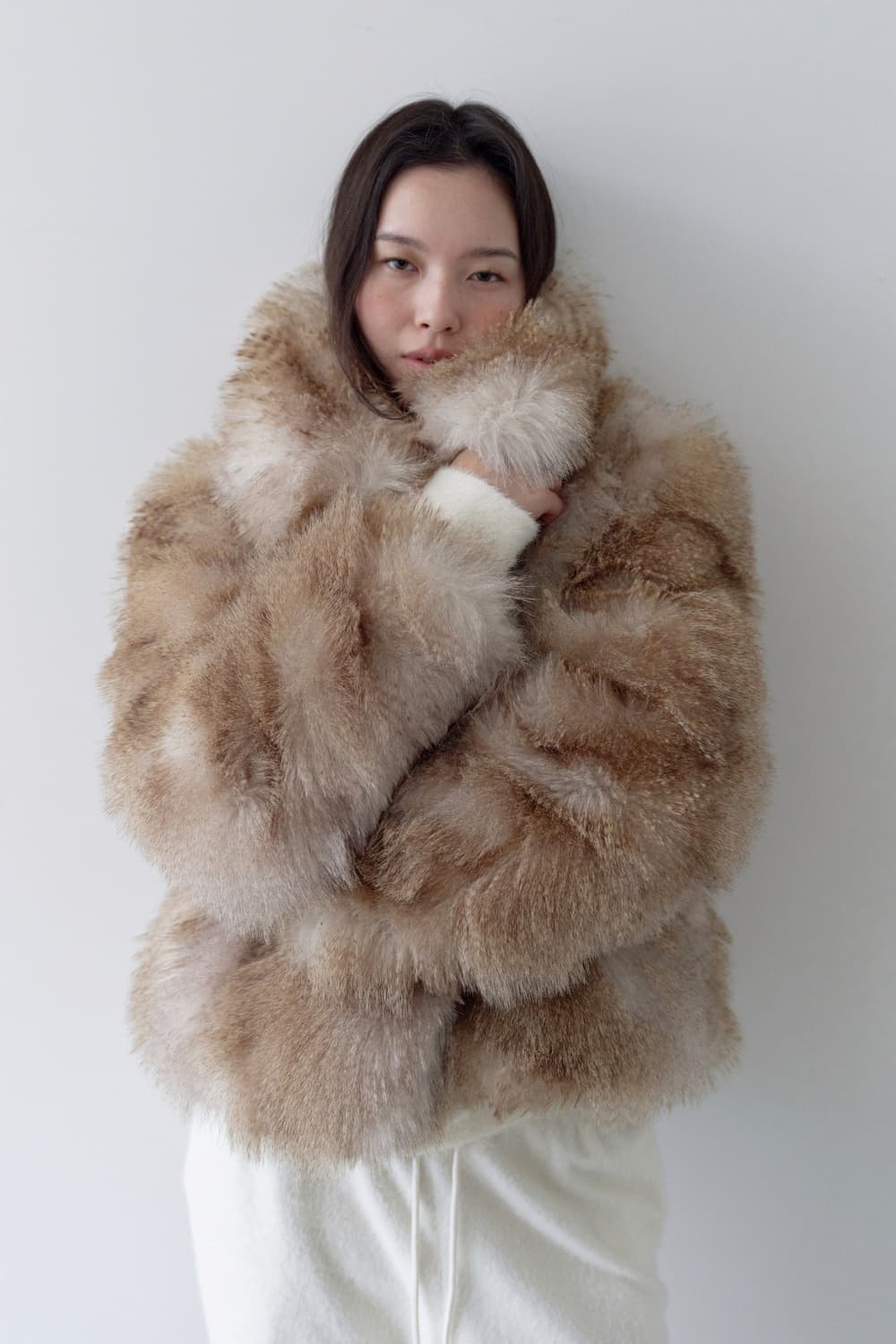 ders 더스 밤비 퍼 숏 자켓 베이지 상품이미지7