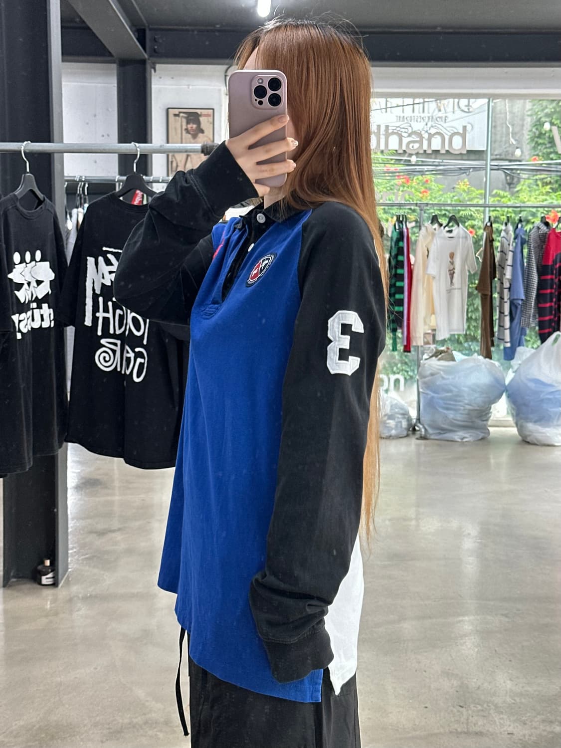 폴로랄프로렌 빅포니 넘버링 레이싱 Pk 긴팔티 상품이미지3