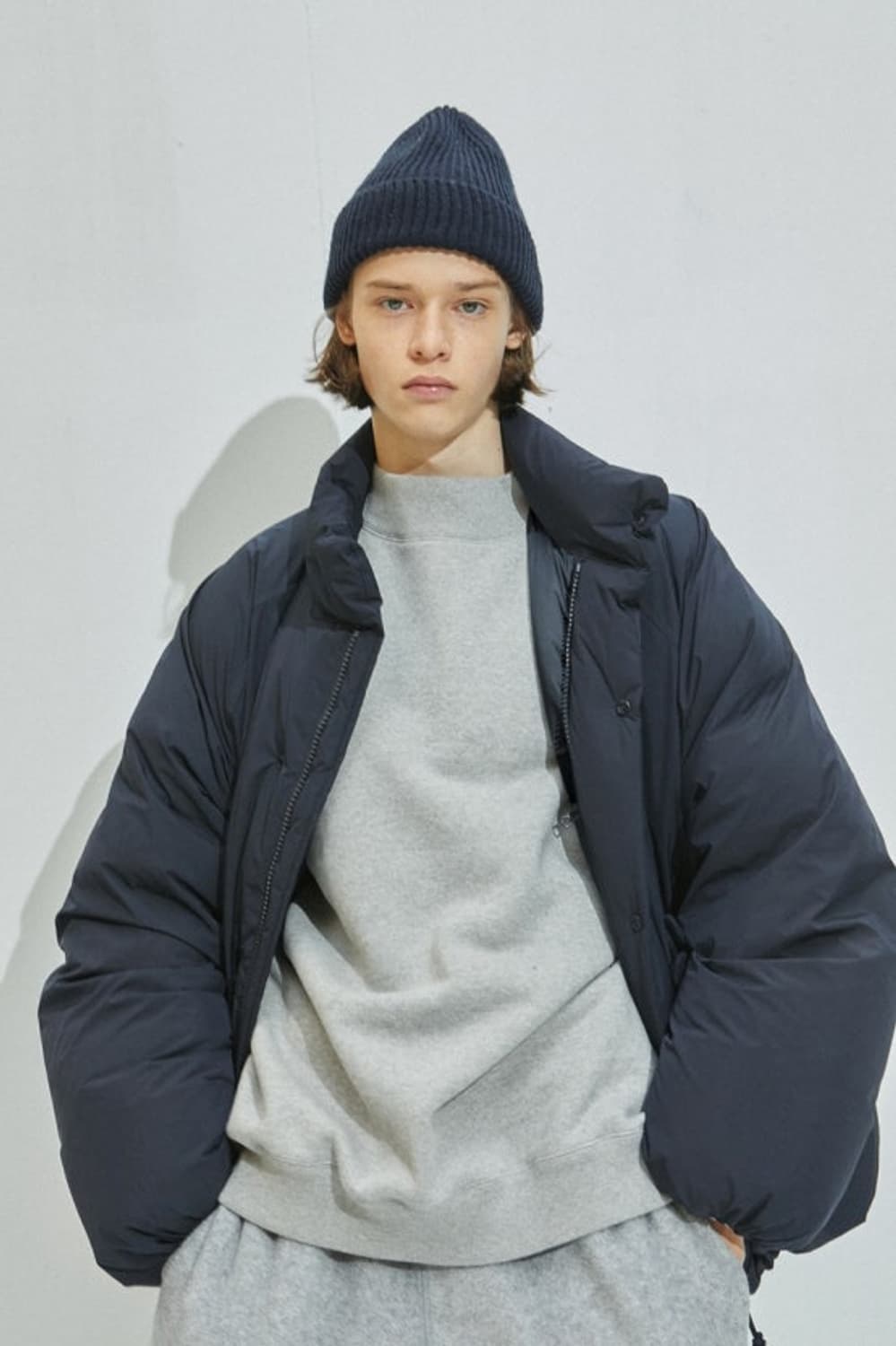 토마스모어 25fw 시티 숏다운 네이비 M 사이즈 상품이미지2