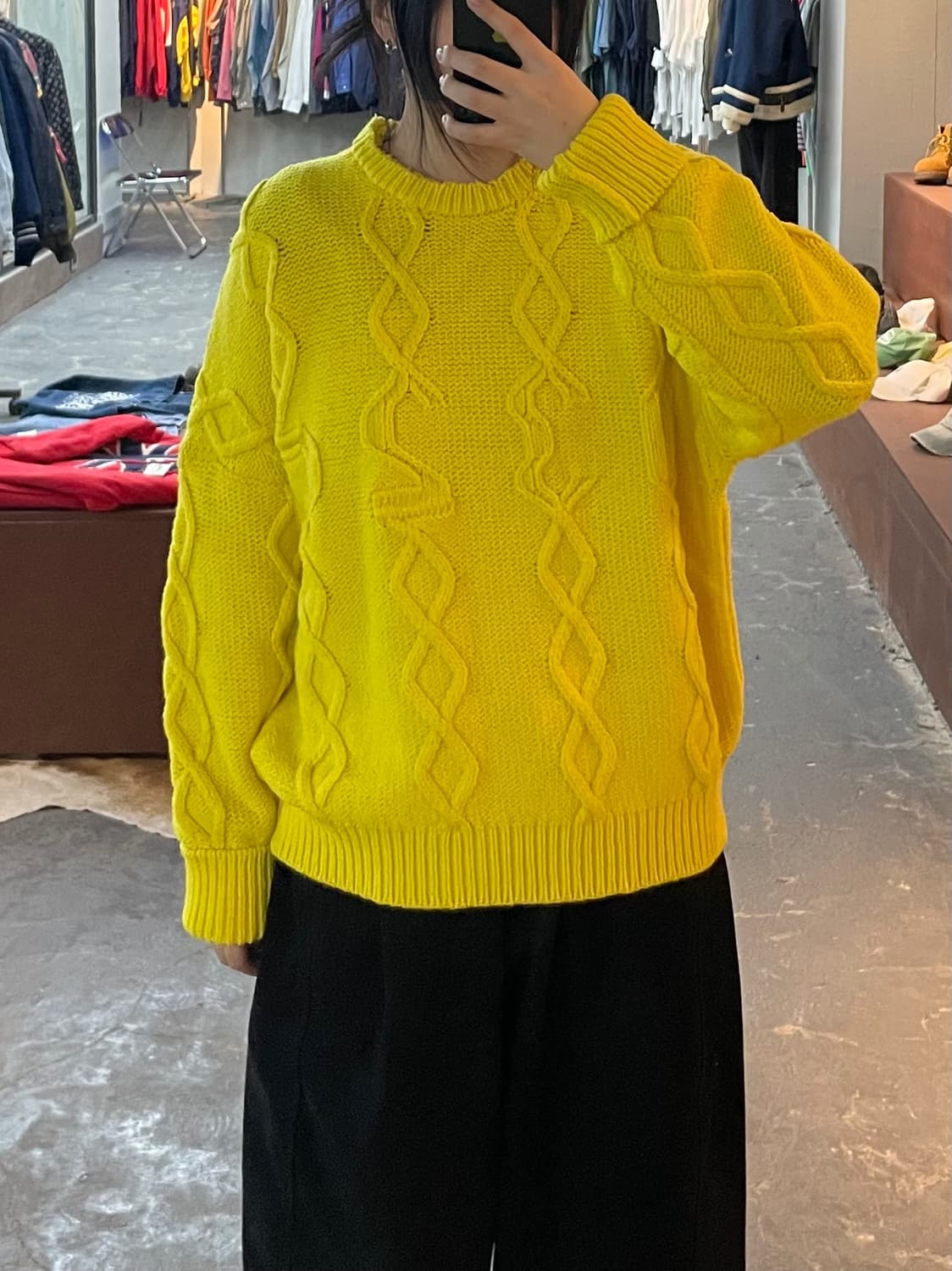 032c 하드기어 피어싱 옐로우 니트 H2210 상품이미지1