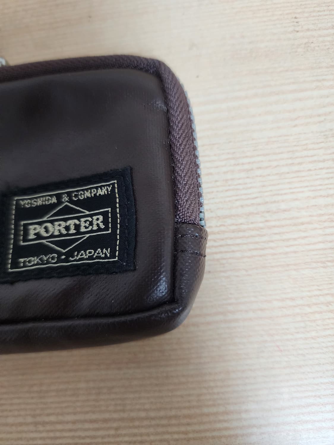 요시다포터 프리스타일 멀티코인 케이스 브라운 상품이미지2