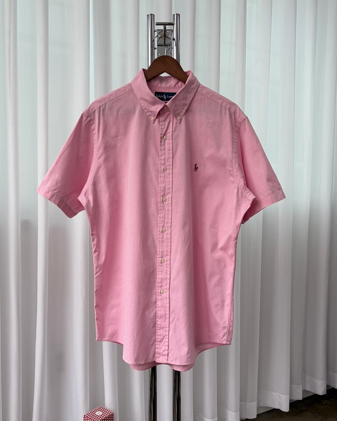 [XL]폴로 랄프로렌 포플린 반팔 셔츠 상품이미지3