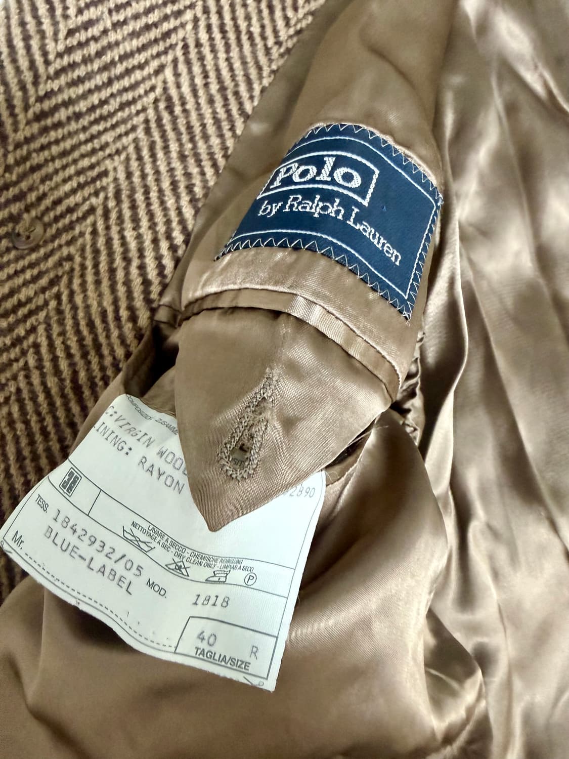 Polo Ralph Lauren 헤링본 울코트 상품이미지5