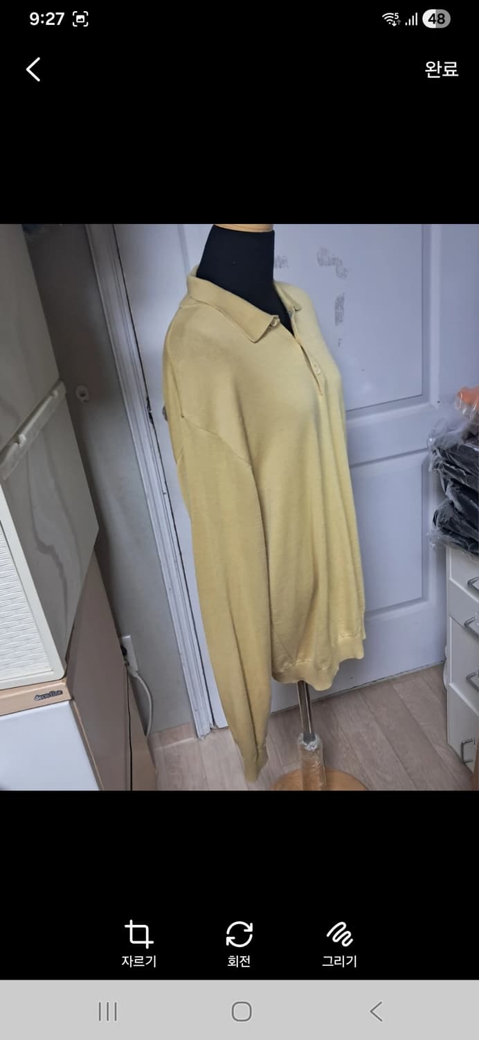 헤지스 남성 카라 모 100% 니트 100 상품이미지2