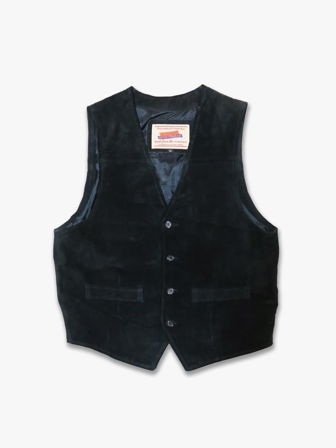 웨스턴 스타일 레더 가죽 스웨이드 조끼 베스트 상품이미지1