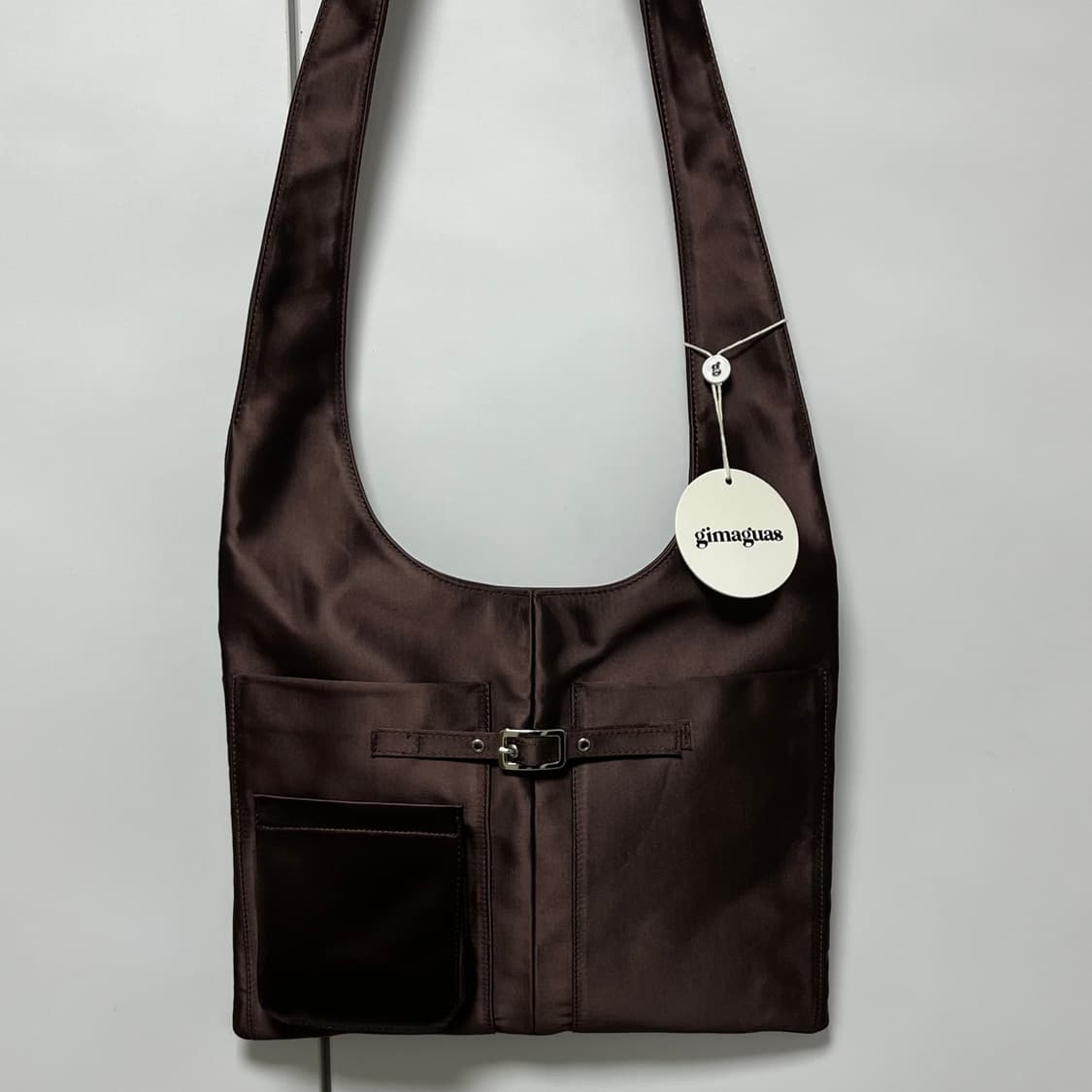 기마구아스 Blanca Bag/블랑카 백_새틴 브라운 상품이미지1