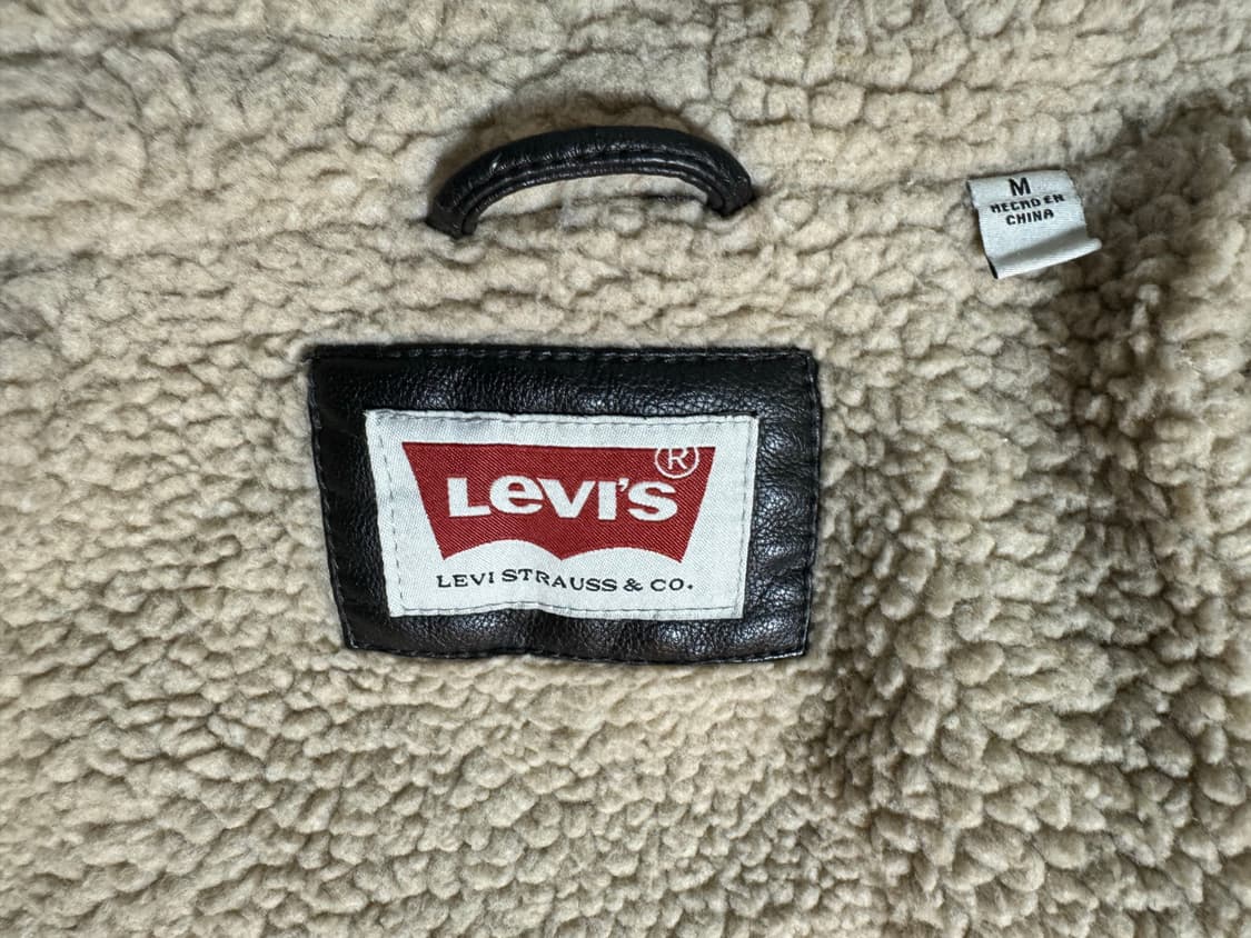 Levi’s 리바이스 비건레더 가죽 쉐르파 자켓  상품이미지6