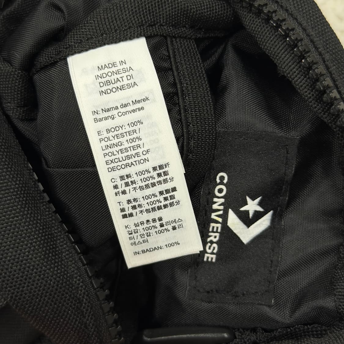 컨버스 빈티지 포켓 크로스백 바디백 가방 블랙 상품이미지4