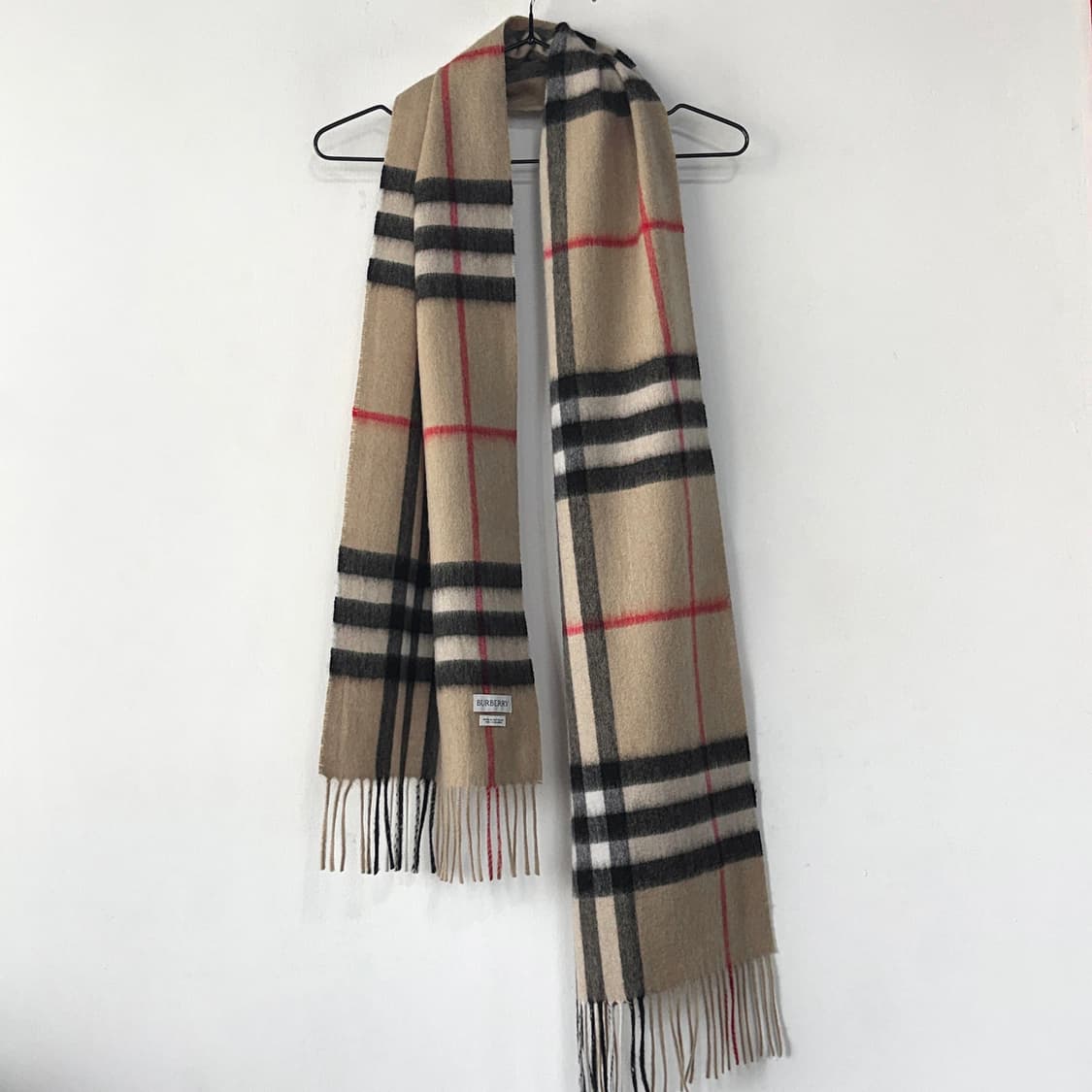 버버리 신형 체크 캐시미어 머플러 상품이미지4