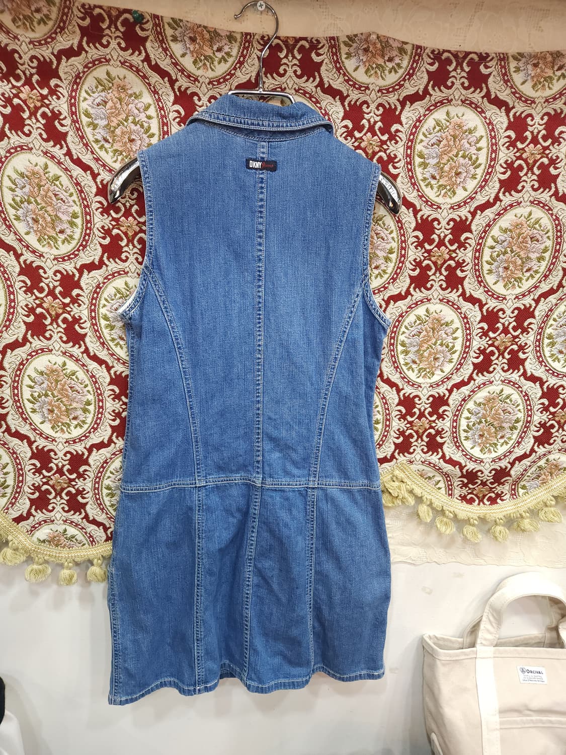 dkny 진스 90s 민소매 데님 원피스

 상품이미지6