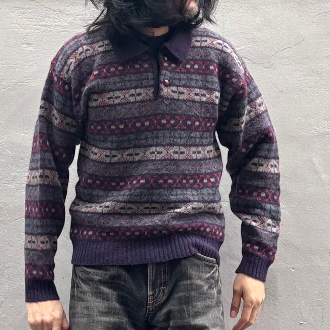 90년대 빈티지 베이커 스트리트 울 스웨터 상품이미지8