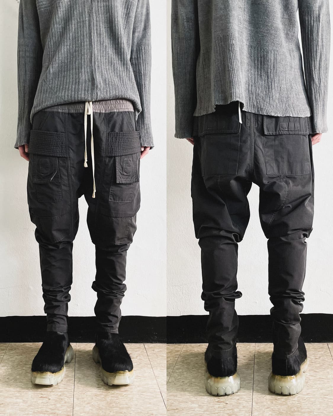 릭오웬스 다크쉐도우 2014 크리치 카고팬츠 상품이미지2
