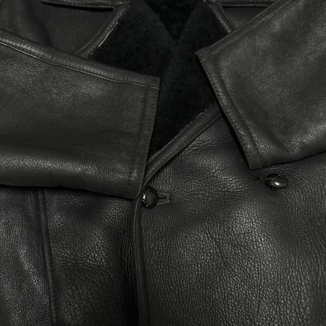 양가죽 리얼 무스탕 블랙 상품이미지2