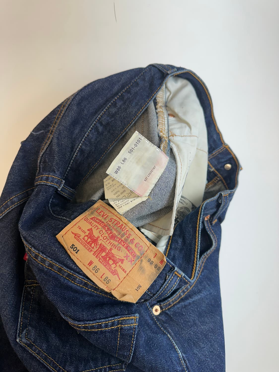 리바이스 생지 데님 86x86 상품이미지4