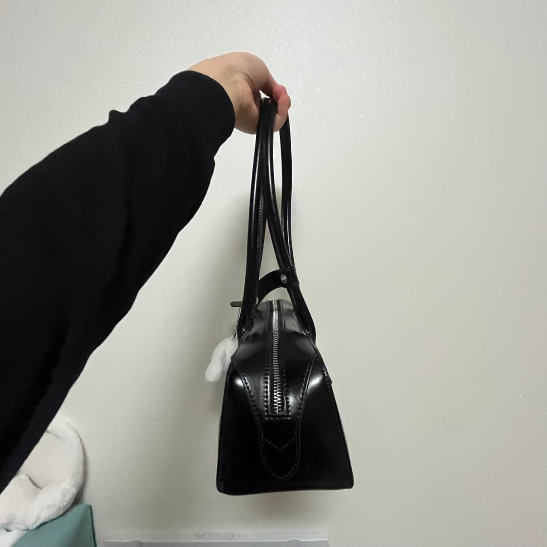블랙 숄더백 바게트백 상품이미지3