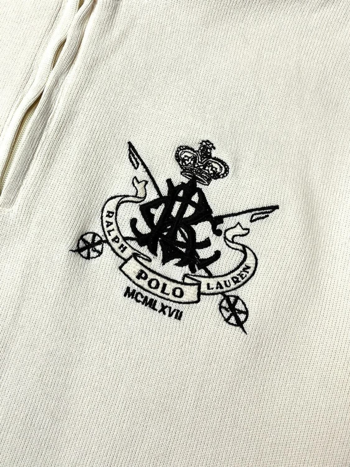 폴로 랄프로렌 00s Y2K 자수 로고 반집업 니트 PN5387 상품이미지3