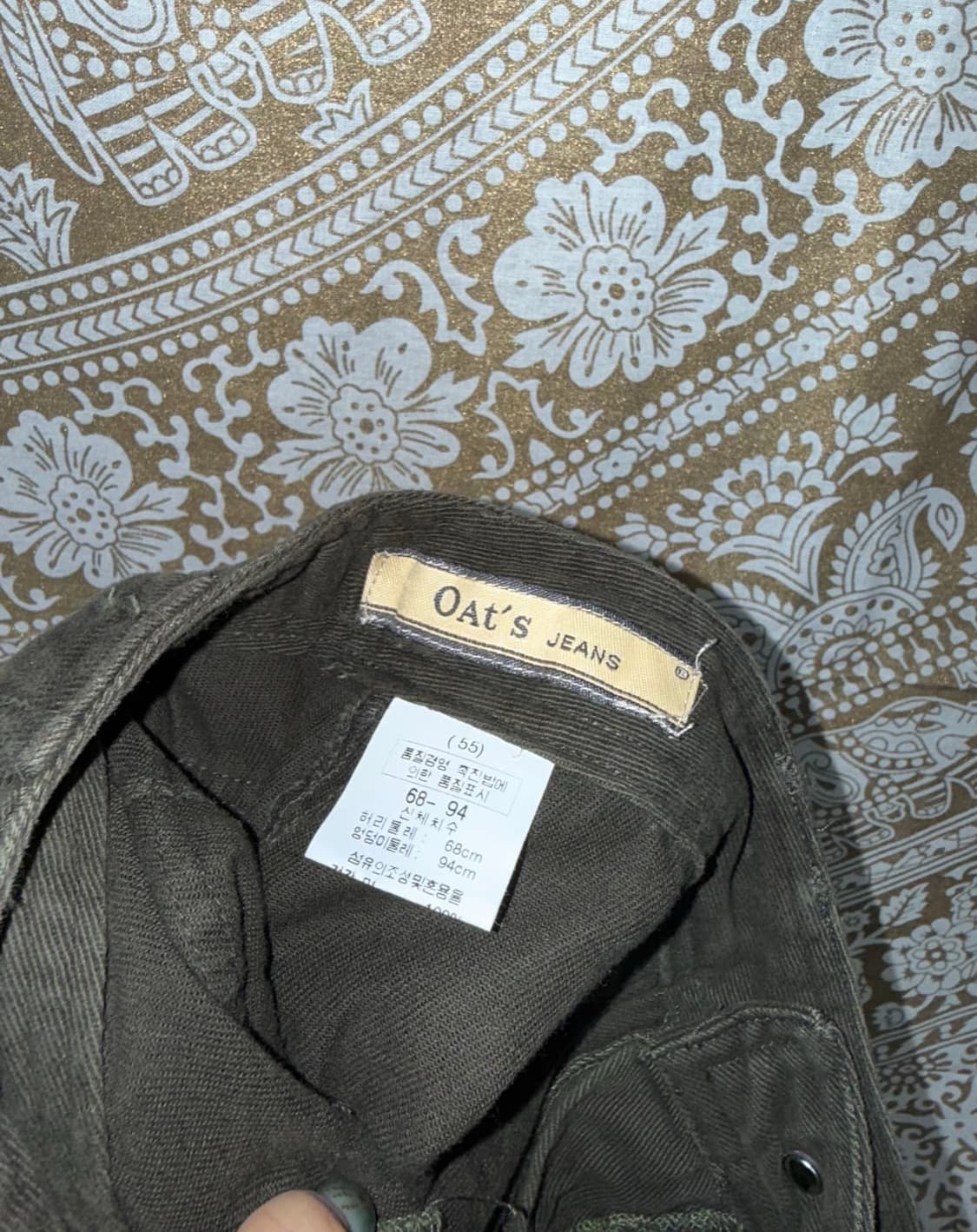 빈티지 카키 카고팬츠 상품이미지6