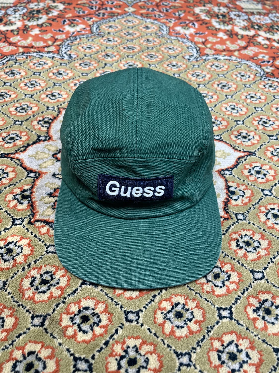 [FREE] Guess 게스 그린 빈티지 캠프캡 상품이미지1