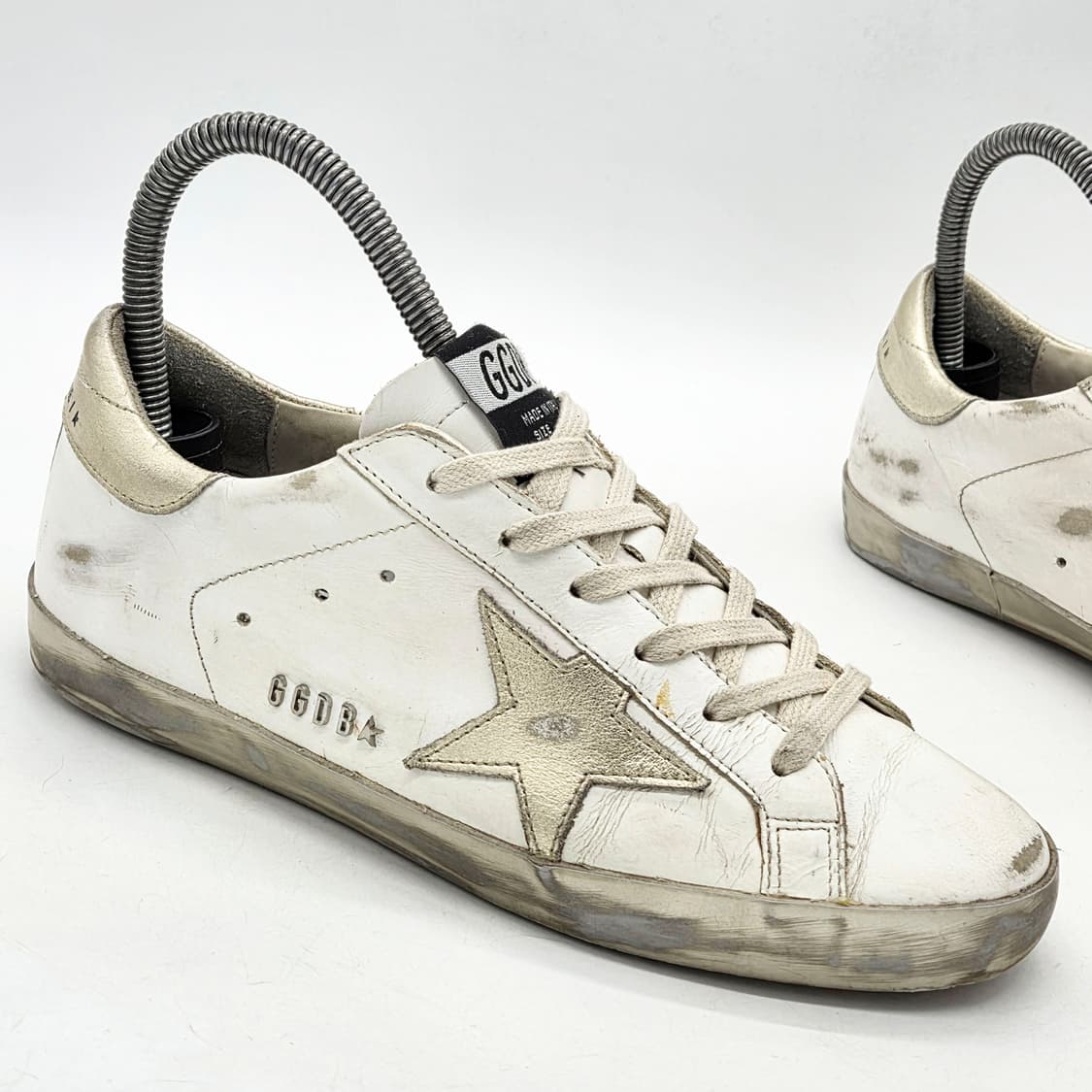 골든구스 우먼스 슈퍼스타 흰/금 (37) 상품이미지5