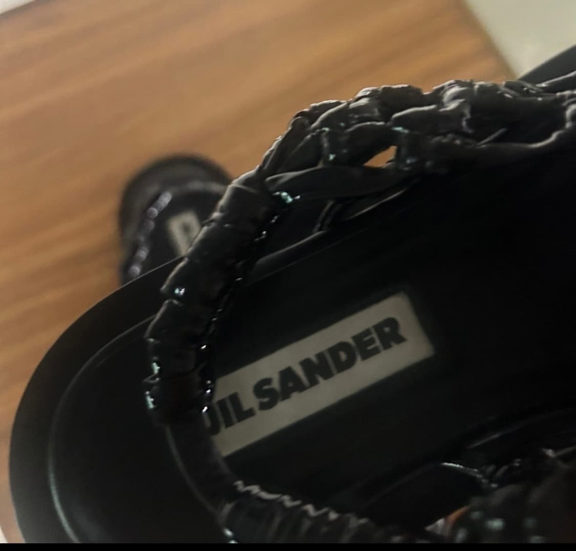 질샌더 블랙 메쉬 샌들 37사이즈 상품이미지2