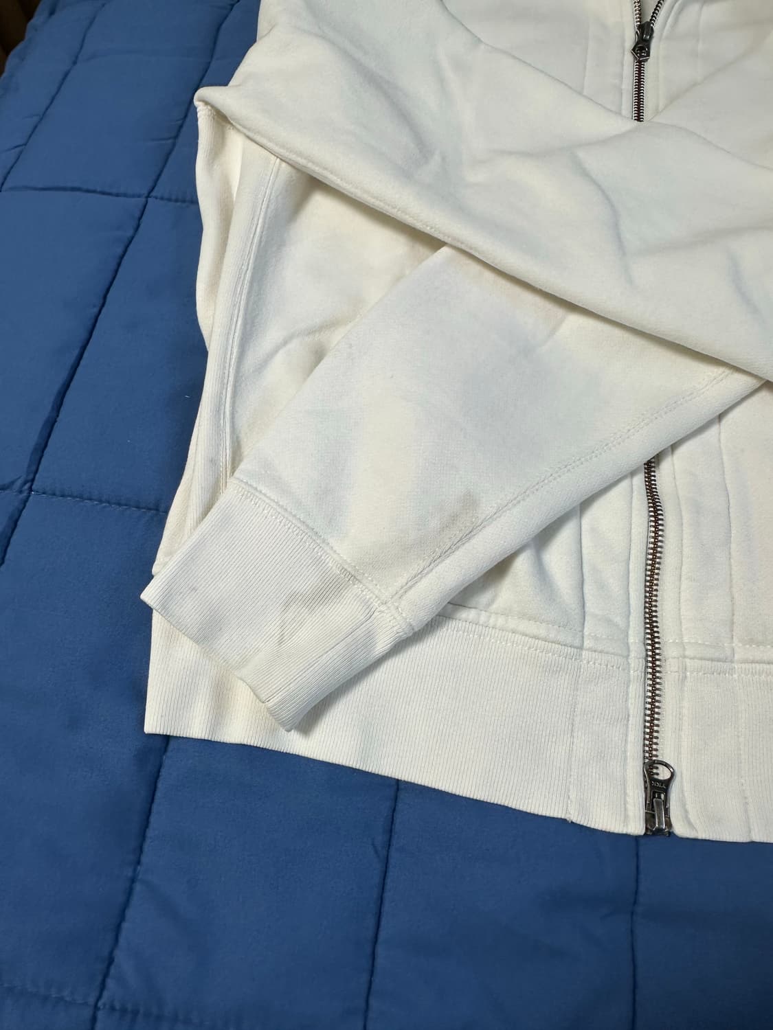 폴로 랄프로렌 빅포니 체크 후드집업 화이트 상품이미지6